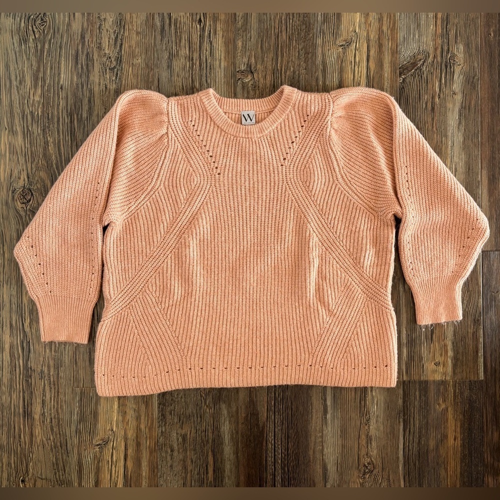 Worthington Pullover Knit Sweater Womens 3X Peach Soft Cozy - Picture 1 of 7